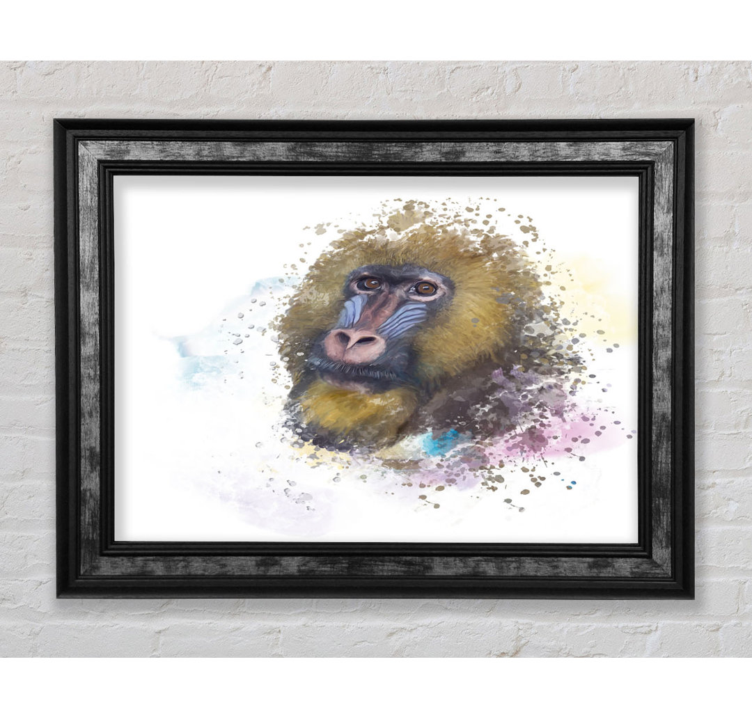 Mandrill Watercolour Splash - Druck