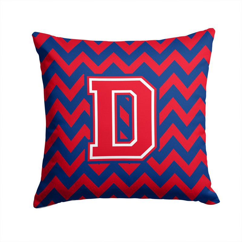 Housse et insert de coussin extérieur d'extérieur, Rouge / bleu, D