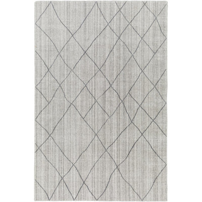 Geometric Area Rug in Gray