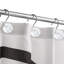 Anneaux de rideau de douche (paquet de 12) sphère transparente