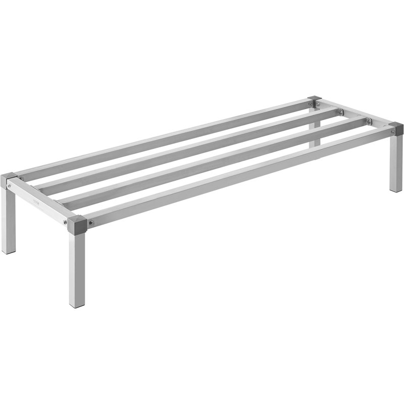 Nouvellement amélioré! Support de rangement en aluminium, H 12 po x l 60 po x P 20 po