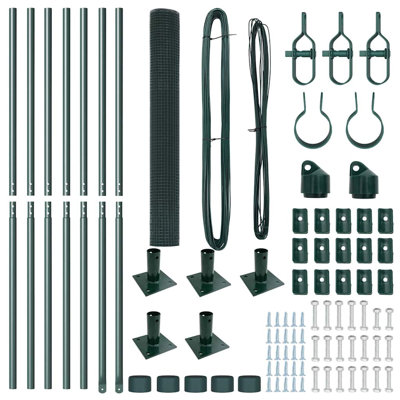 Vidaxl Fence With Posts Steel