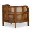 Fauteuil demi-tonneau en lin 32 po