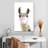 " Bubble Gum Llama Canvas Print "-1597432102