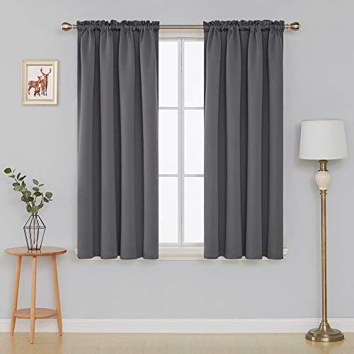 Room Darkening Curtain Pair, 52" W x 54" L, Navy Blue