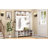 Farmhouse 4-in-1 Hall Tree with 6 Hooks, Walnut Entryway Bench with Shelves-459548434