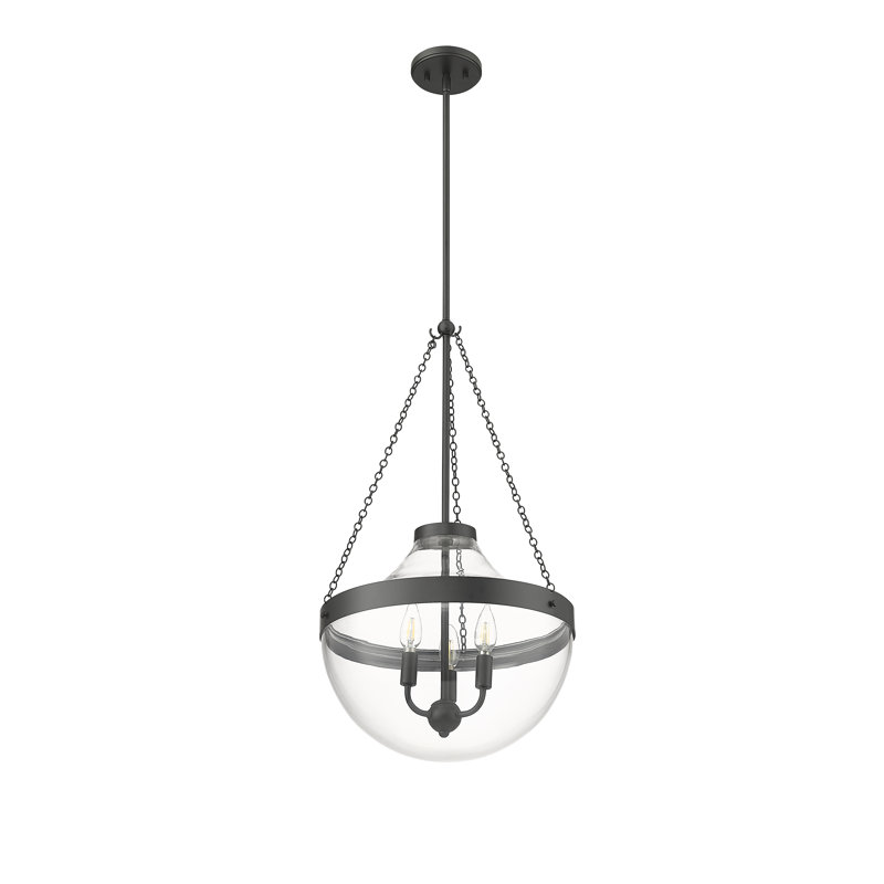 Lawry 3 - Light Teardrop Pendant, Matte Black