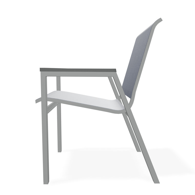 Bazza Outdoor Dining Chair, Mavi, Graphite