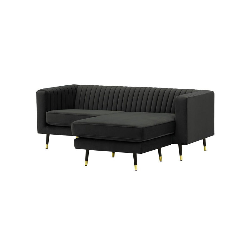 Monaville Universal Corner Sofa, Black