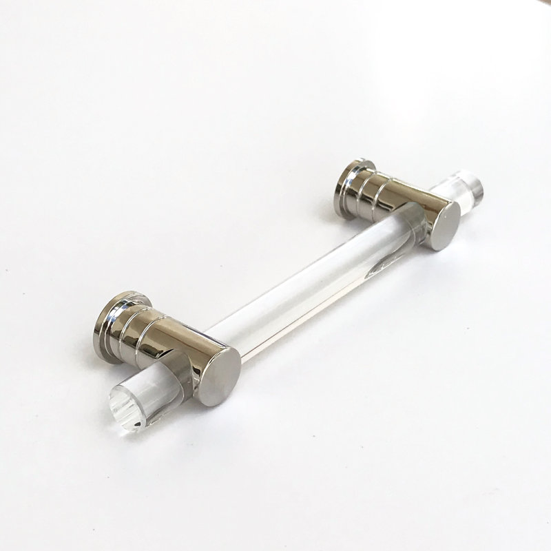 Luz 4" Center to Center Bar/Handle Pull, Polished Nickel