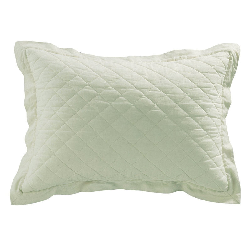 Taie décorative matelassée classique chic et moderne, Très grand, Blanc rétro