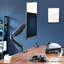 Support de bureau pour moniteur pneumatique à bras simple avec USB