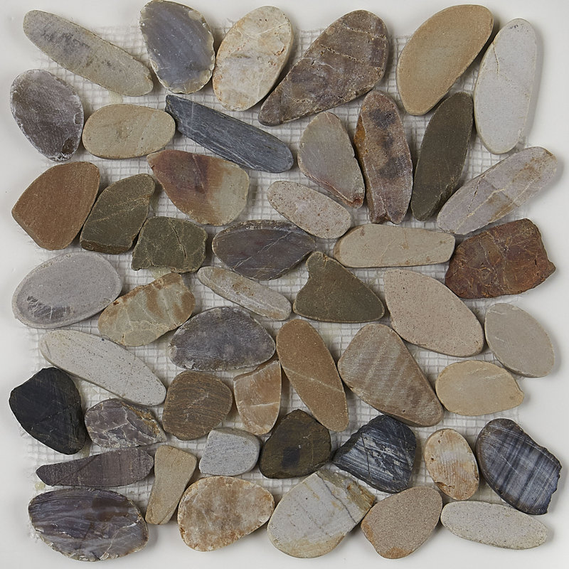 Carreau de mosaïque en pierre naturelle Pebble