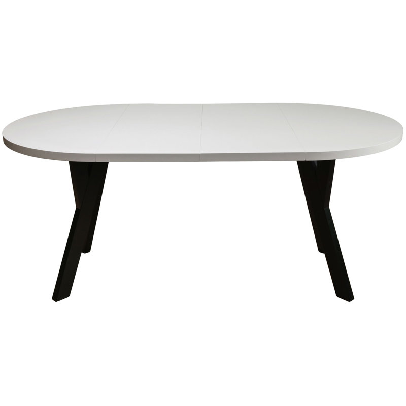 Extendable Round Dining Table, Taupe