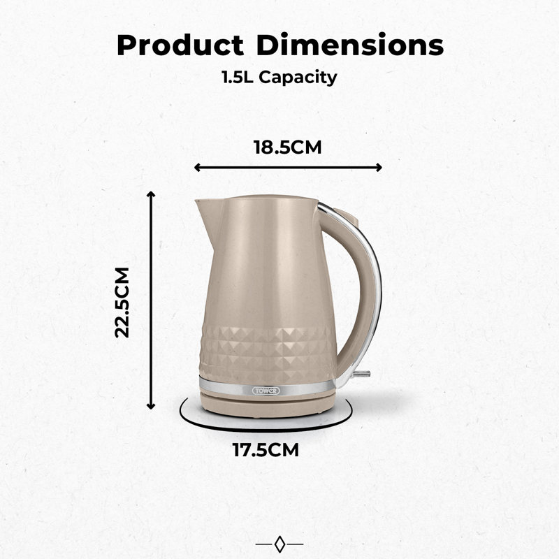 Tower Solitaire 1.5L Electric Tea Kettle