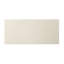 Armoire console à 2 portes en blanc - Table rectangulaire avec rangement en verre et tablette intérieure