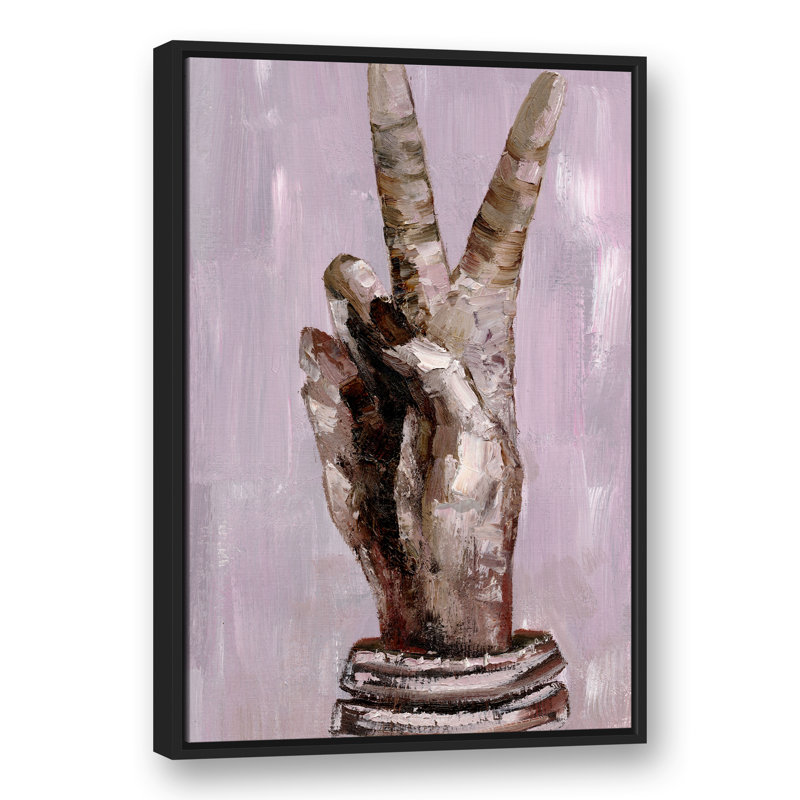 «Peace Peace», impression sur toile encadrée, H 37,75 po x l 25,75 po