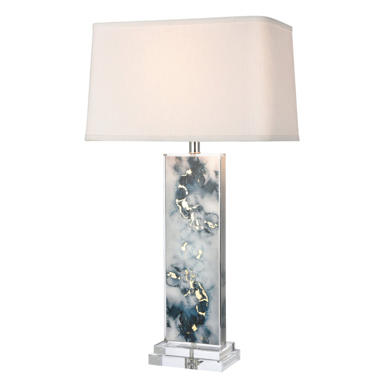 31" High 1-Light Table Lamp - Blue/Gray