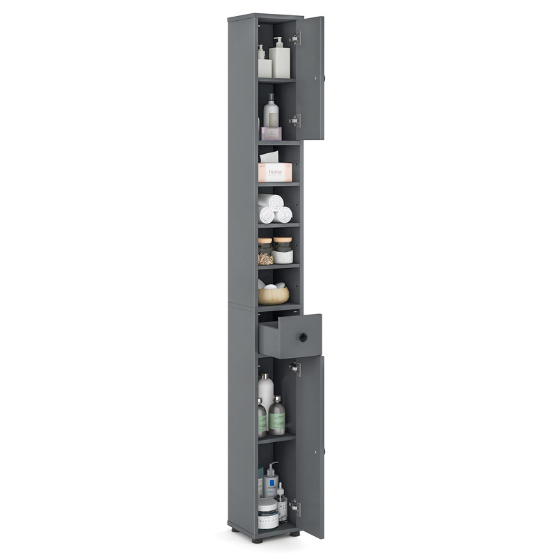 Linen Cabinet, Light Grey