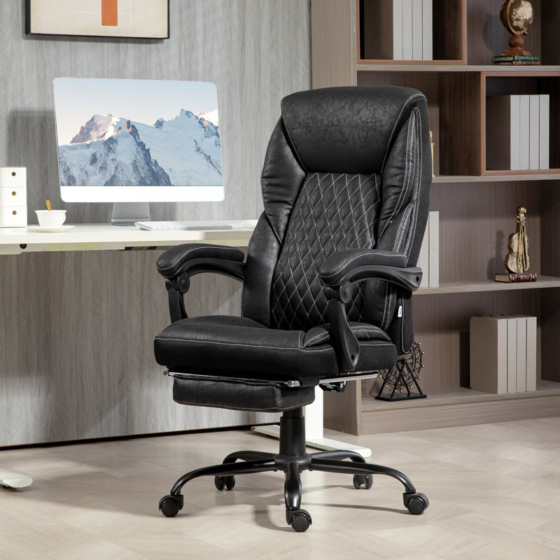 Fauteuil de direction avec repose-pieds HOMcom