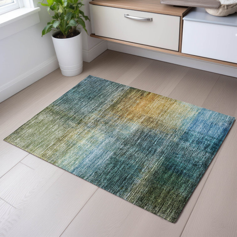 Premium Machine Washable Wayne AMF1096 Modern Rug