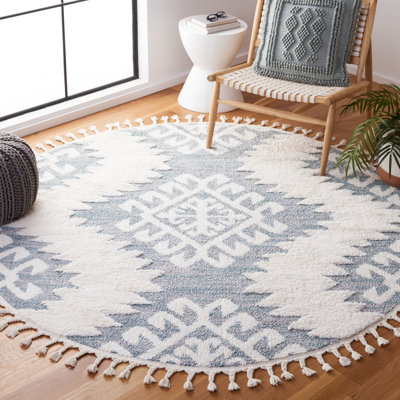Moroccan Tassel Shag Performance Southwestern Rug