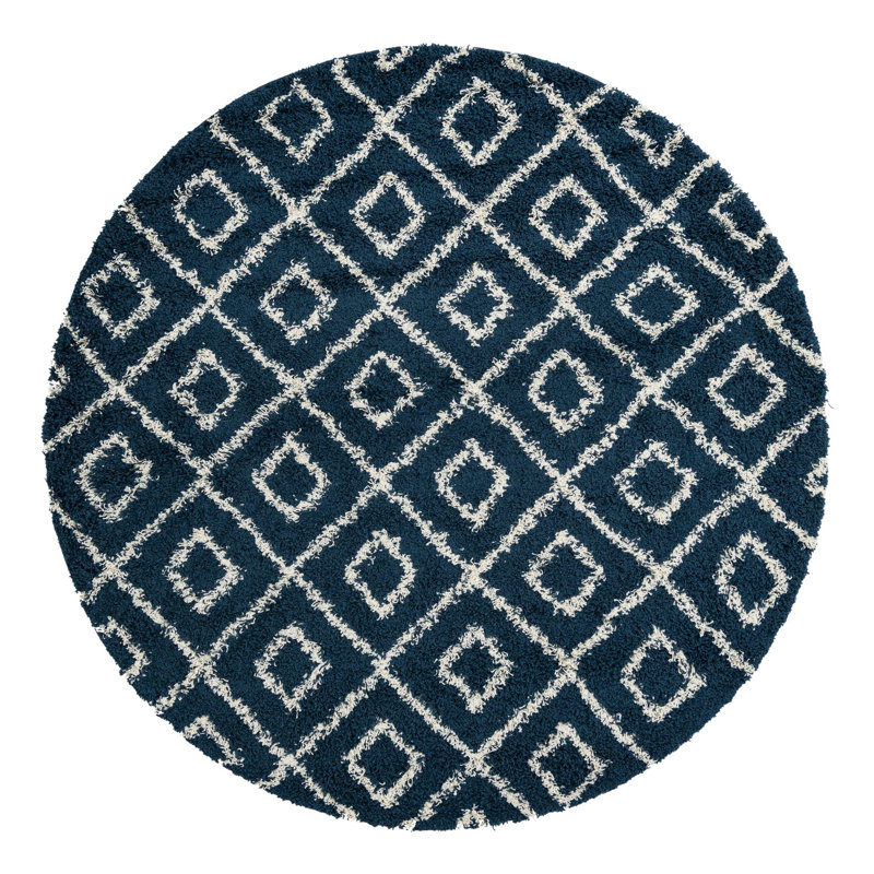 Awanda Geometric Indoor Rug, Round 7'10"