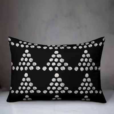 Polka Dots Outdoor Reversible Throw Pillow