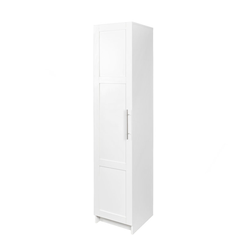Stackable Wall Mounted Storage Cabinet, 15.75" D X 15.75" W X 70.87" H, White