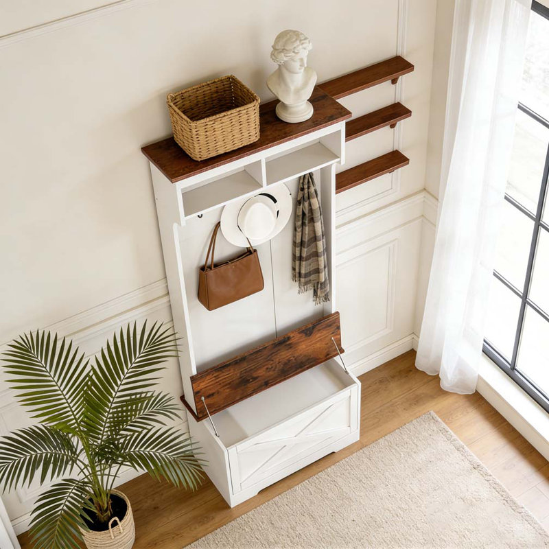 Entryway Hall Tree with Storage