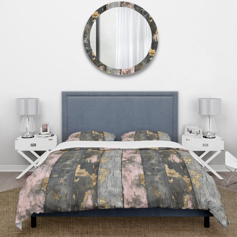 Ensemble de housse de couette Blush, Housse de couette pour grand lit + 2 taies décora