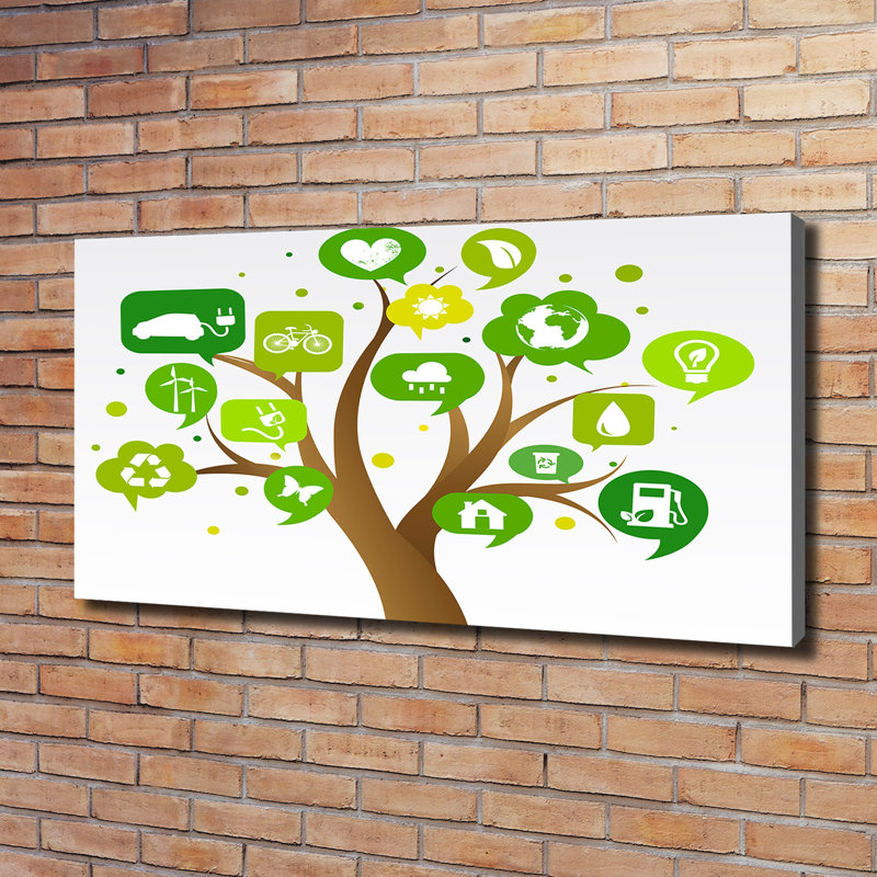 Ecological Tree - Wrapped Canvas Print