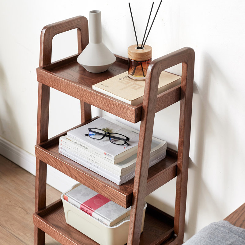 Margelene 6 Pair Solid Wood Shoe Rack, Walnut