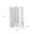 8" Clear Square Glass Table Vase