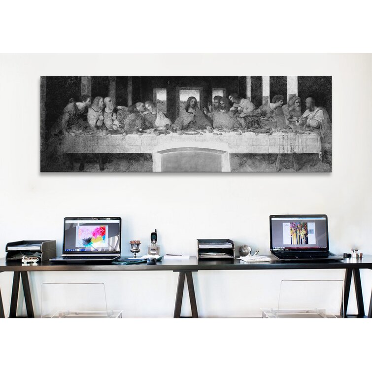 'The Last Supper II' by Leonardo Da Vinci Painting Print on Canvas