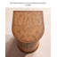 Table de chevet de style Mid-Century en bois massif brun