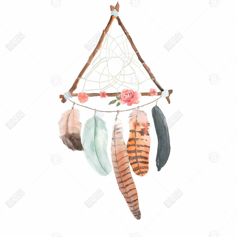 " Triangular Dream Catcher "