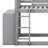 Twin Over Twin Bunk Bed Frame With 4 Drawers And 3 Shelves, Floor Bunk Bed Frame For Kids-1883609705