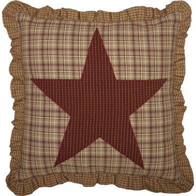 Applique Cotton Throw Pillow