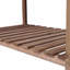 Support de jardinière surélevée en bois avec jardinière surélevée 8 poches avec table d'appoint pliable et tablette de rangement-1897303472