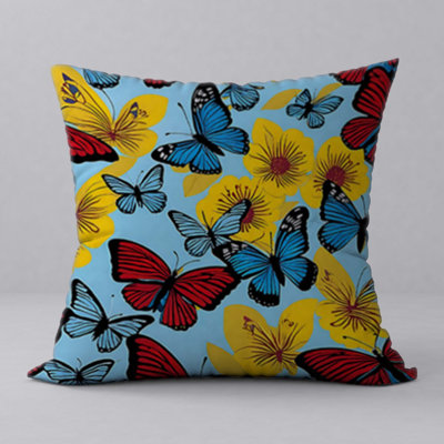 Abstract Reversible Throw Pillow
