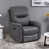 Similicuir gris foncé est en rupture de stock