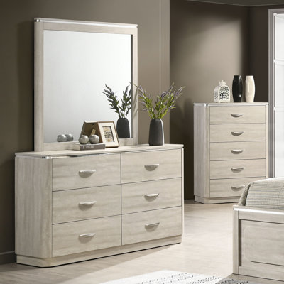 Cright 6-Drawer Dresser With Mirror