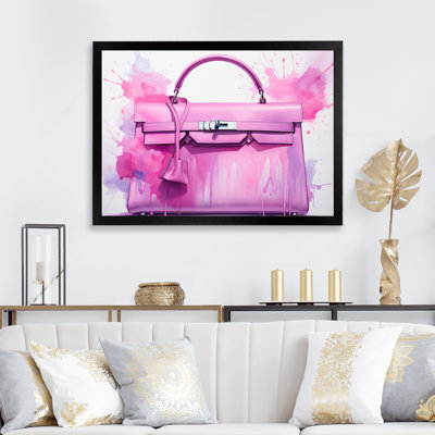 Sac à main rose «Elegance» - art mural