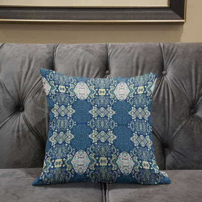 Housse et insert de coussin carré en polyester intérieur / extérieur