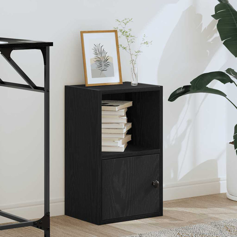 Conary 31cm W Bookcase, Black Oak, (2 Shelves) 52cmH x 31cmW x 24cmD