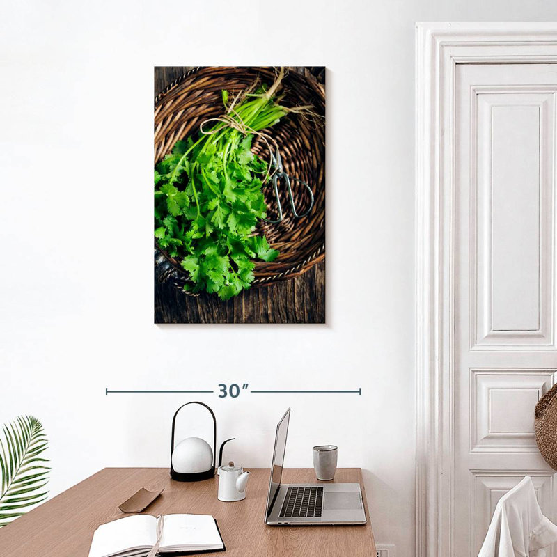 Harnek Bunch Of Cilantro, 30" H x 20" W