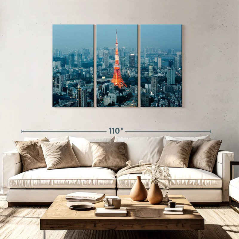 Rorry Tokyo City Skyline, 48" H x 74" W