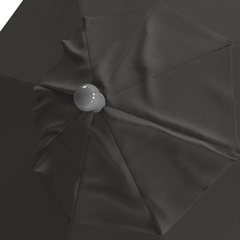 Parasol de marché 9 pi Yadira, Toile gris anthracite Sunbrella®