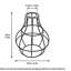 50.8cm H Metal Novelty Lamp Shade ( Uno ) in Red